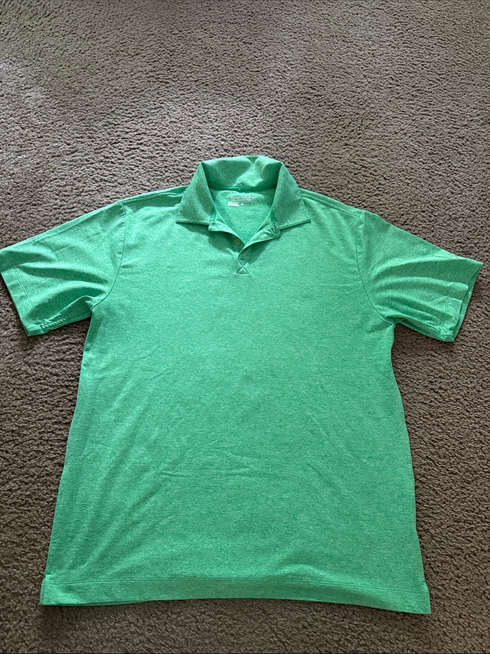 Nike Men's Green Heather Polo Shirt